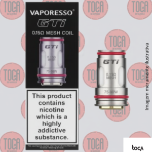 RESISTÊNCIA GTI VAPORESSO – (UNIDADE)