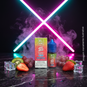 NICSALT BLVK JUST JUICE – STRAWBERRY GRAPE KIWI ICE 30ML