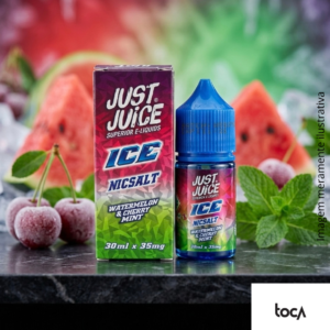 NICSALT JUST JUICE ICE WATERMELON & CHERRY MINT – 30ML