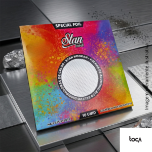 PAPEL ALUMÍNIO STAN HOOKAH ALTO RELEVO – 10 FOLHAS