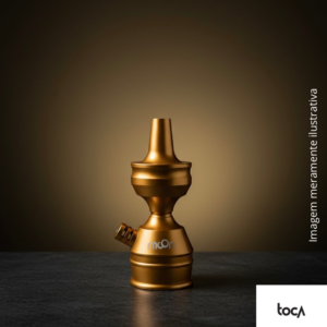 STEM NARGUILE PEQUENO MOON ZIP ALUMÍNIO - COR DOURADO