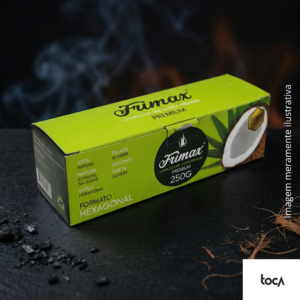 CARVÃO FUMAX 250G - CARVÃO DE COCO