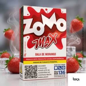 ESSÊNCIA ZOMO MAX BALA DE MORANGO 50G