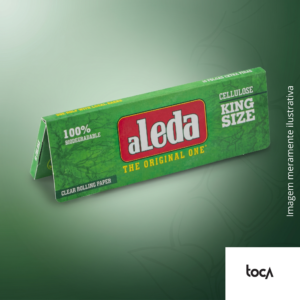 SEDA A LEDA - CELUSOSE - GREEN KING SIZE - 40 FOLHAS