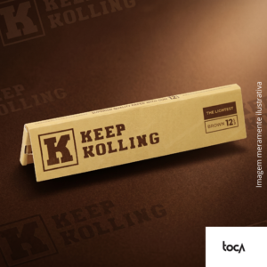 SEDA KEEP ROLLING -  BROWN - KING SIZE - 33 FOLHAS