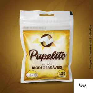 FILTRO PAPELITO - BIODEGRADÁVEL - 120 FILTROS