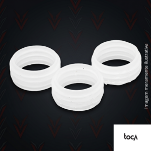 BORRACHA DE VASO - PEQUENO - 4CM DIAMETRO - BRANCA