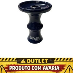 ROSH SEVEN HOOKAH TRADICIONAL - AZUL COBALTO - PEQUENA AVARIA