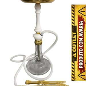NARGUILE MIID SULTAN – MILK INK GOLD - PRODUTO COM PEQUENA AVARIA