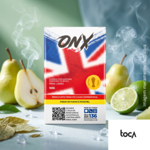 ESSÊNCIA ONIX INGLATERRA PERA LIMÃO (50G) | ESSÊNCIA PARA NARGUILÉ
