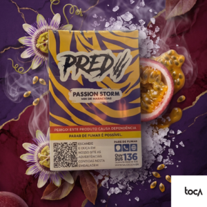 ESSÊNCIA PRED PASSION STORM MIX DE MARACUJÁS (50G) | ESSÊNCIA PARA NARGUILÉ