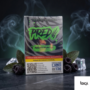 ESSÊNCIA PREDATOR NIGHT HUNTER MENTA BLACK (50G) | ESSÊNCIA PARA NARGUILÉ