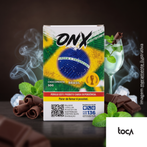 ESSÊNCIA ONIX BRASIL CHOCOMENTA (50G) | ESSÊNCIA PARA NARGUILÉ